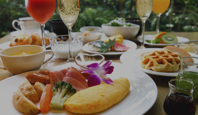 Buffet style breakfast provided by Hotel Nikko Himeji