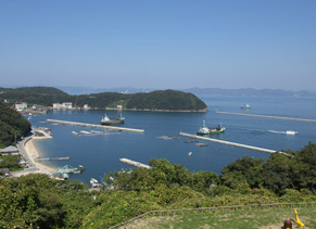 Ieshima islands  Sea fishing pond  There is a transportation service