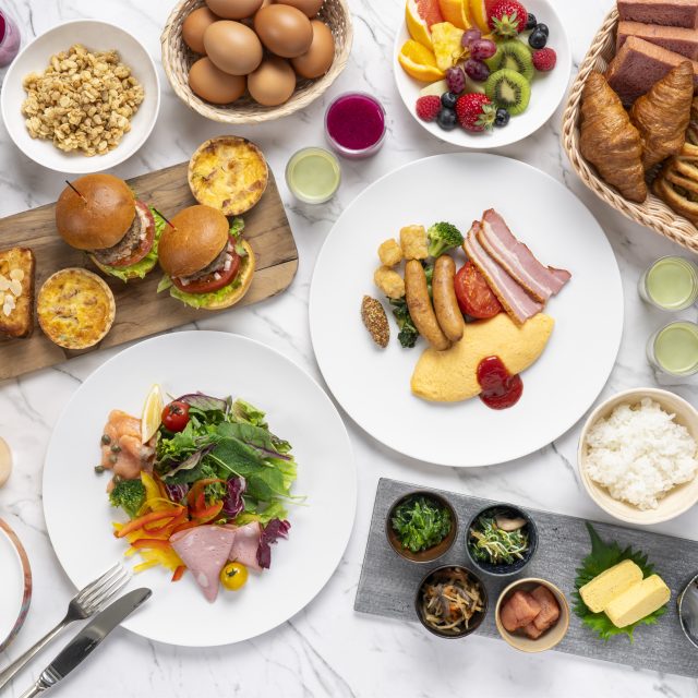 【朝食付】ホテルこだわりの和洋朝食ブッフェ