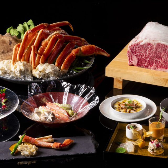 (日本語) 毎月29日は「蟹と黒毛和牛の美食三昧コース」